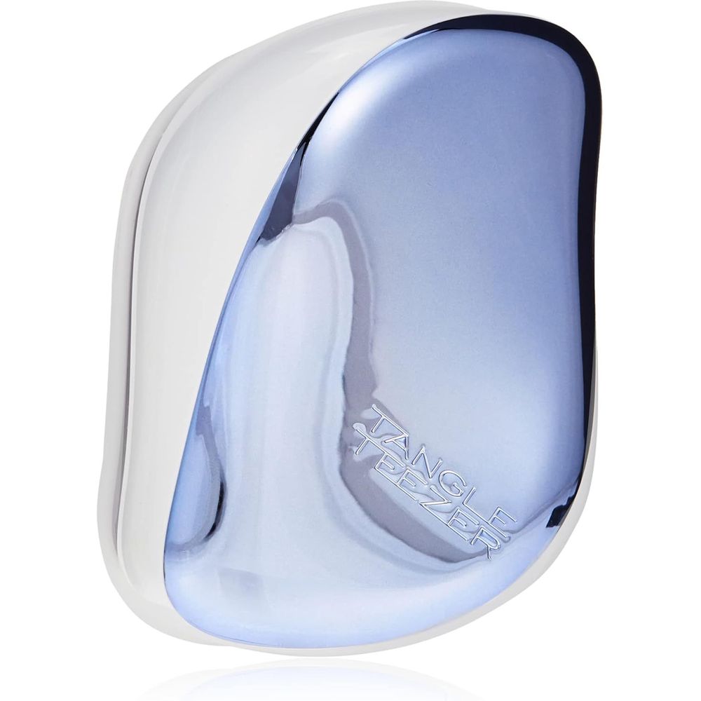 Tangle Teezer Compact Styler Premium Smooth And Shine Detangling Hairbrush - White/Blue