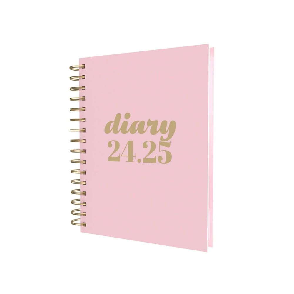 Collins Debden Scandi Academic Aug 2024 - Aug 2025 A5 Day To Page Mid Year Diary Planner School/ College/ University Term Journal - - Pink - PW51M.50-2425 (440 Sheets)