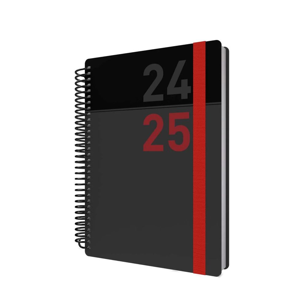 Collins Debden Delta Academic Aug 2024 - Aug 2025 A5 Day To Page Mid Year Diary Planner School/ College/ University Term Journal - - Red - FP51M.15-2425 (440 Sheets)