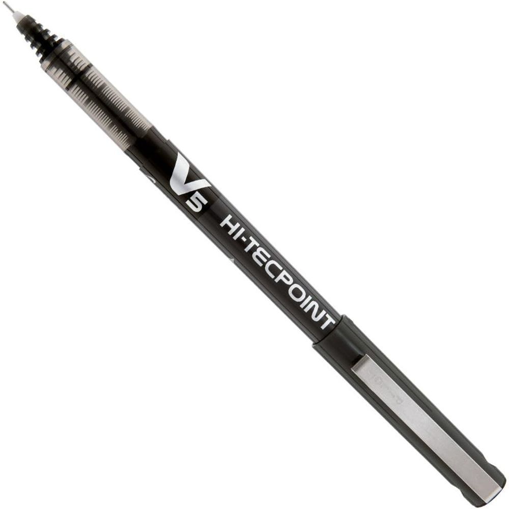 Pilot BX-V5-B Hi-Tecpoint V5 Liquid Liner Ball Pen - Black