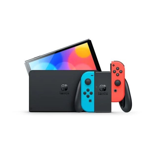 Nintendo Switch OLED Neon Joy-Con Console