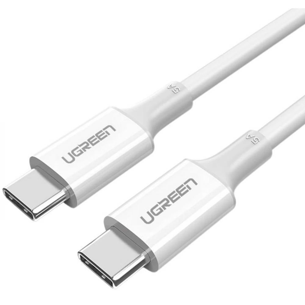 Ugreen US300W USB-C 2.0 To USB-C 2.0 Cable 1 Meter 100W - White