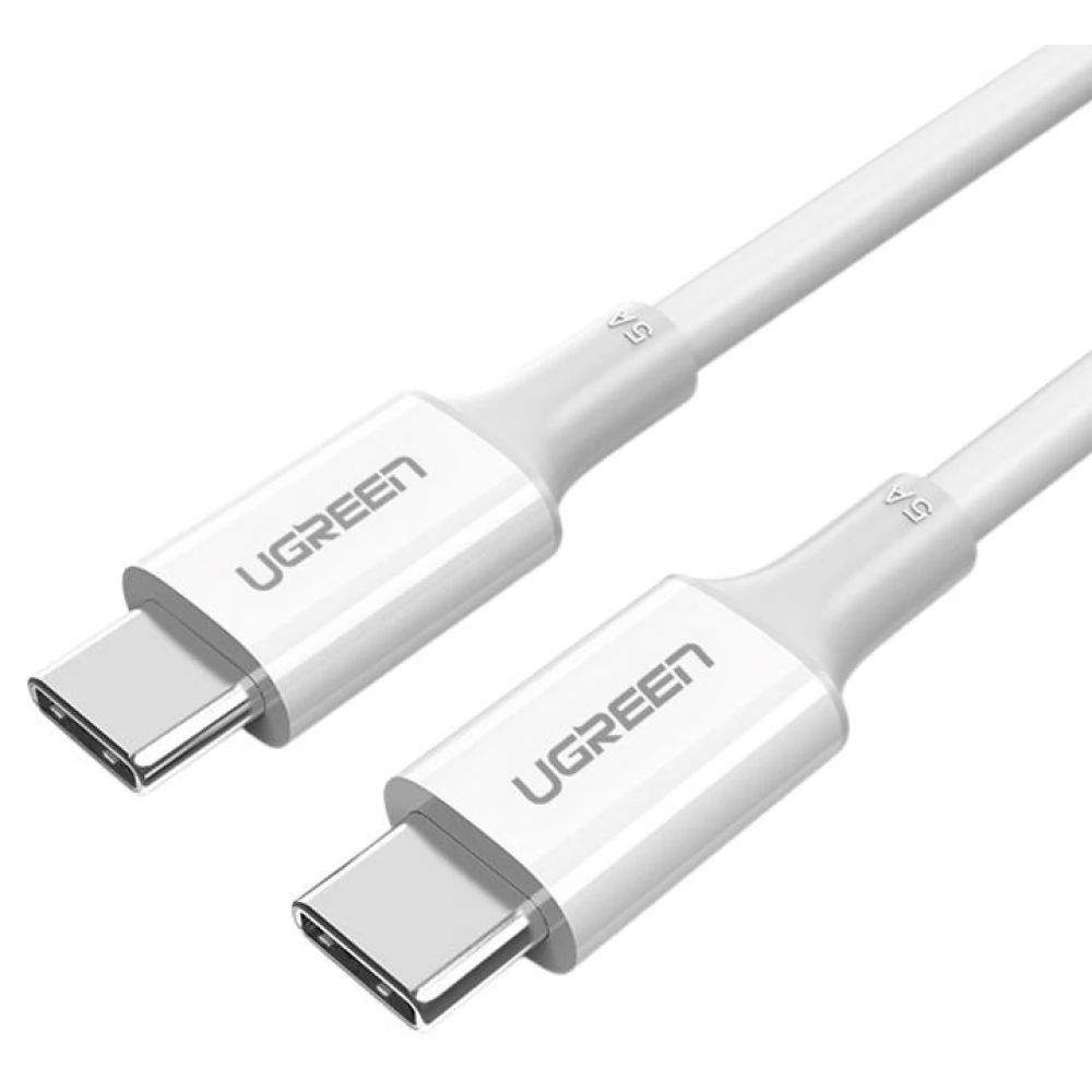 Ugreen US300W USB-C 2.0 To USB-C 2.0 Cable 2 Meter 100W - White