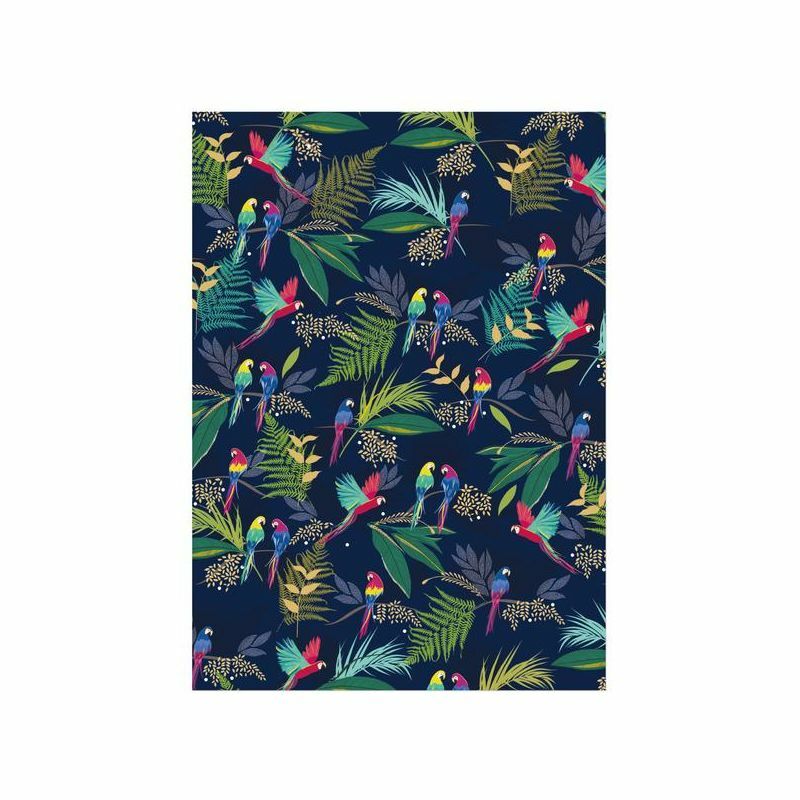 Sara Miller Parrot Flat Wrap