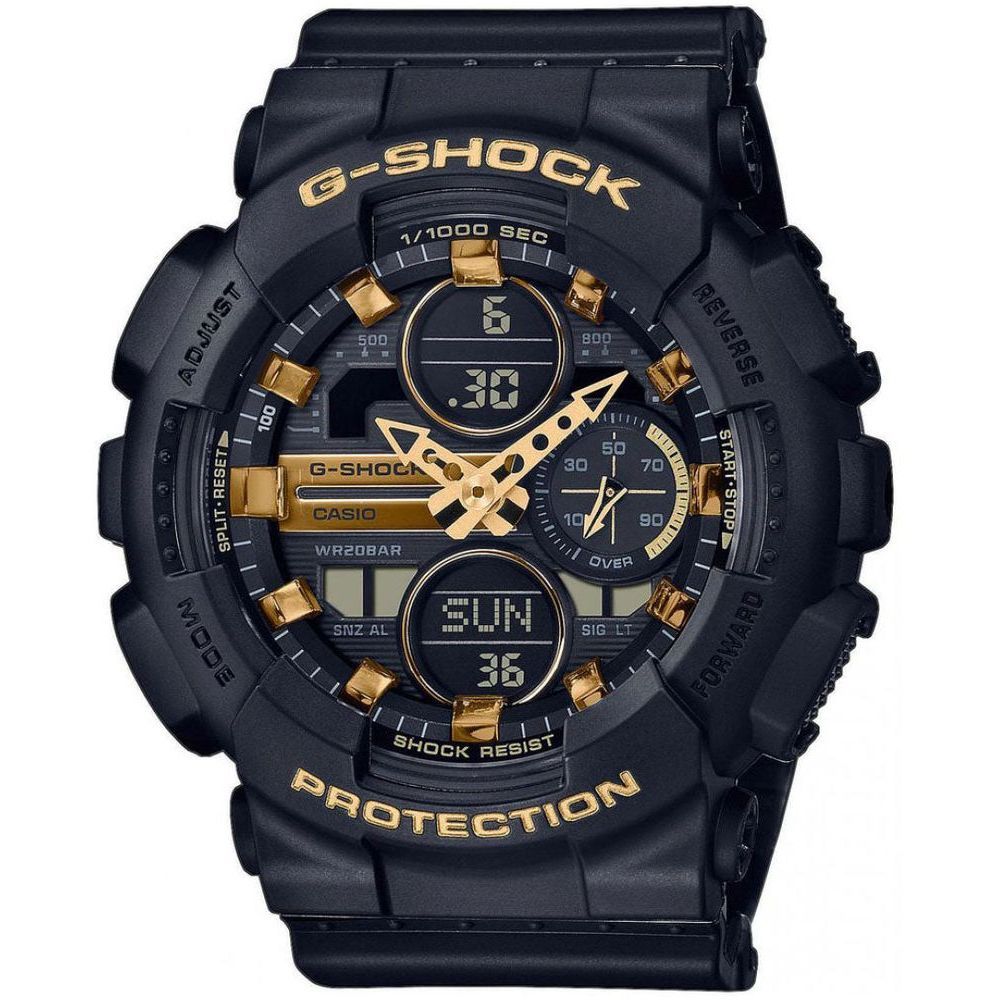 Casio G-Shock GMA-S140M-1ADR Analog / Digital Men's Watch - Black / Gold