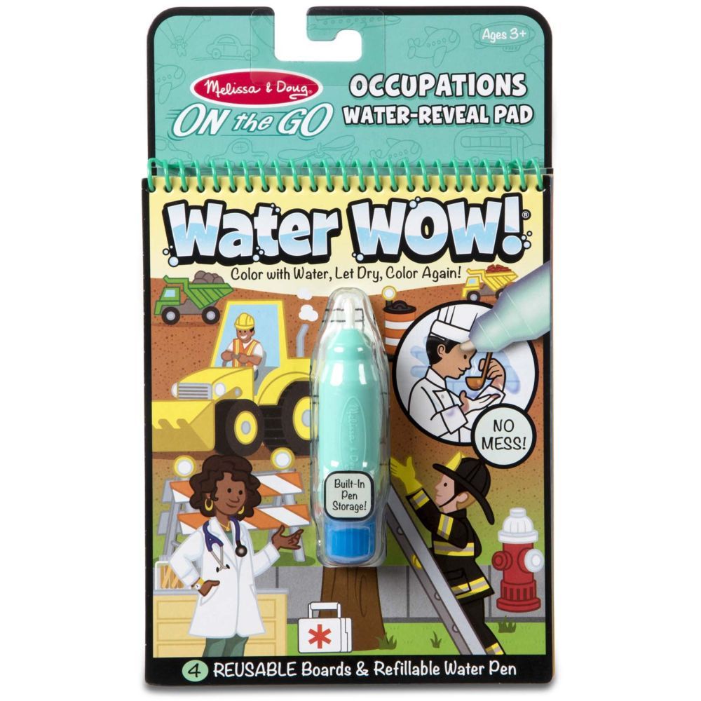 Melissa & Doug On The Go Water Wow Water-Reveal Pad - Occupations (4 Scenes)