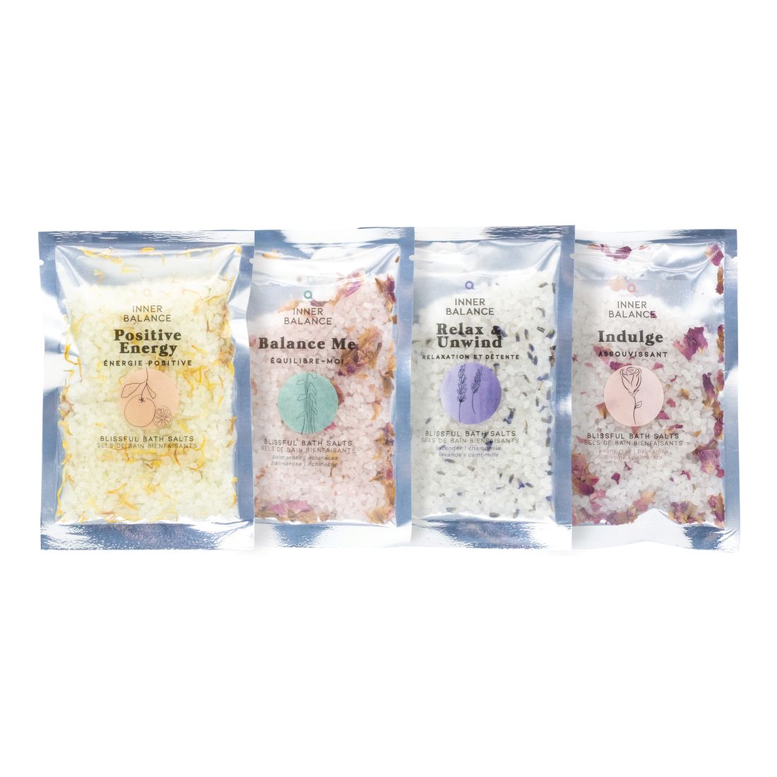 Aroma Home Renew And Restore Bath Salts Set Silver (4x 100g)