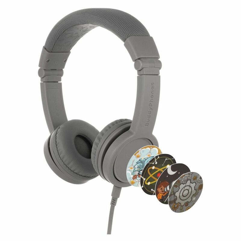 Buddyphones Explore Plus Foldable Headphone with Mic - Grey Matt