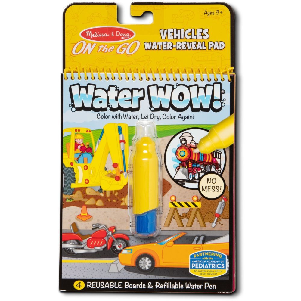 Melissa & Doug On The Go Water Wow Water-Reveal Pad - Vehicles (4 Scenes)