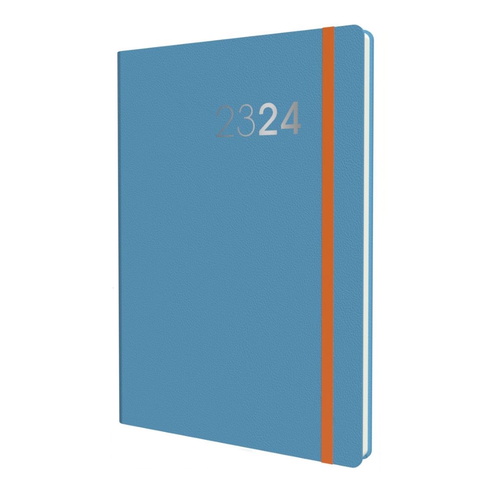 Collins Mid-Year 2023-2024 Legacy A6 Week-To-View Paper Blue