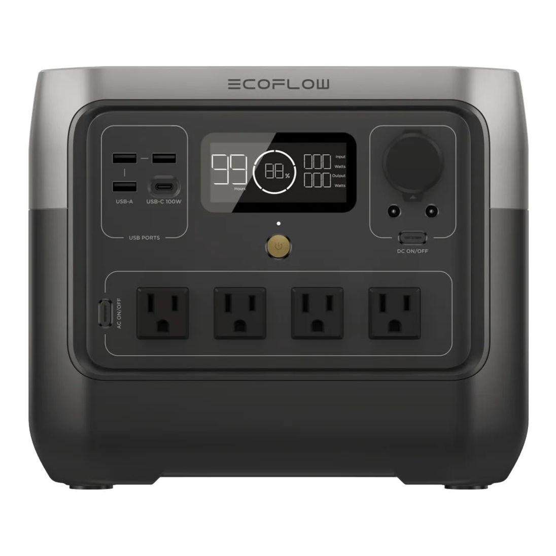 EcoFlow RIVER 2 PRO Portable Power Station (800W-768Wh) - Black