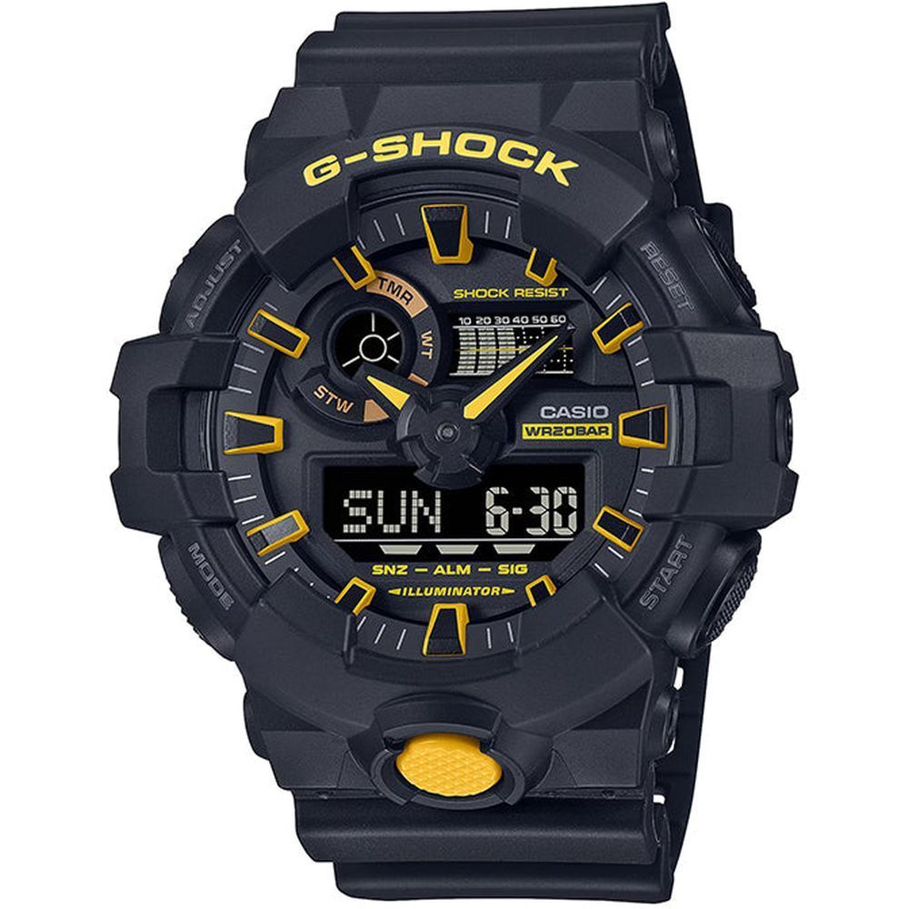 Casio G-Shock GA-700CY-1ADR Men's Analog / Digital Watch - Black / Yellow