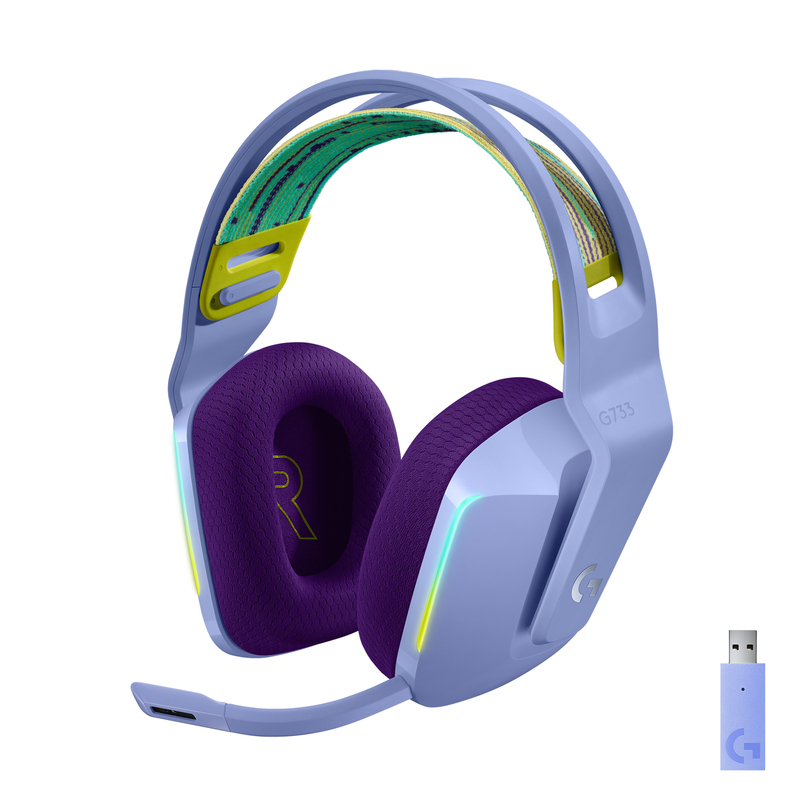 Logitech G 981-000890 G733 Lightspeed Wireless Gaming Headset Lilac