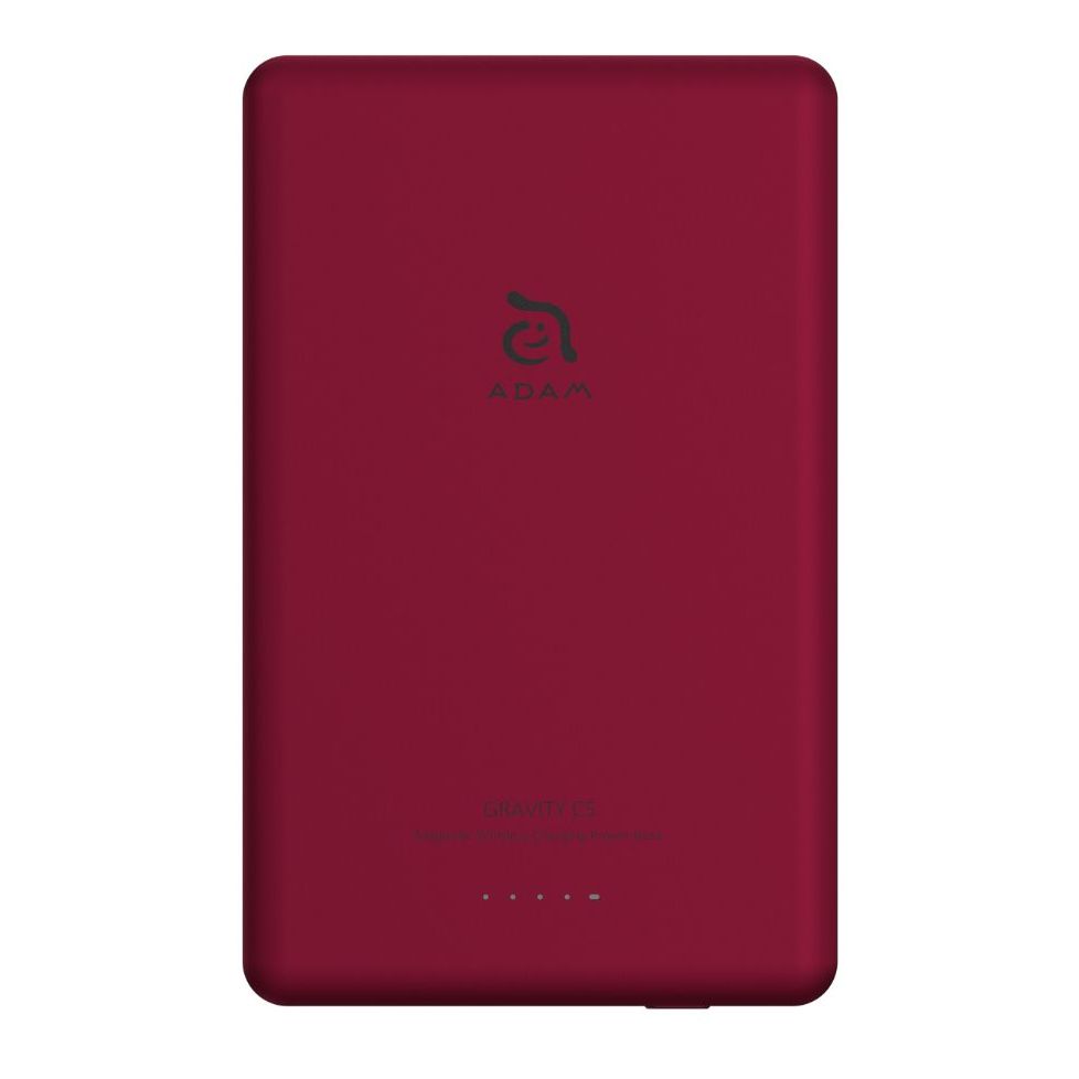 Adam Elements Gravity C5 5000mAh Magnetic Wireless Charging Power Bank - Red