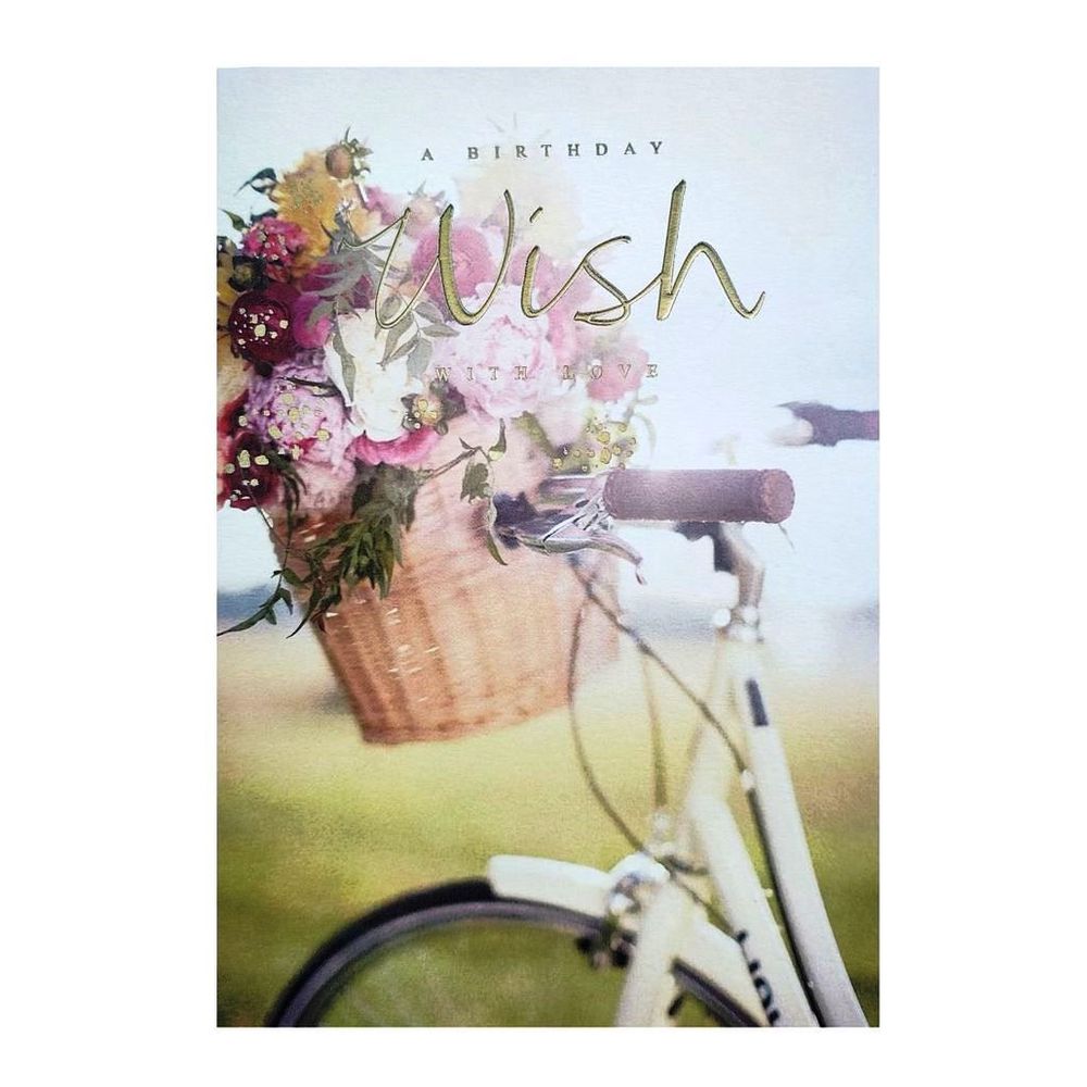 Hallmark A Birthday Wish with Love Greeting Card (138 x 202mm)