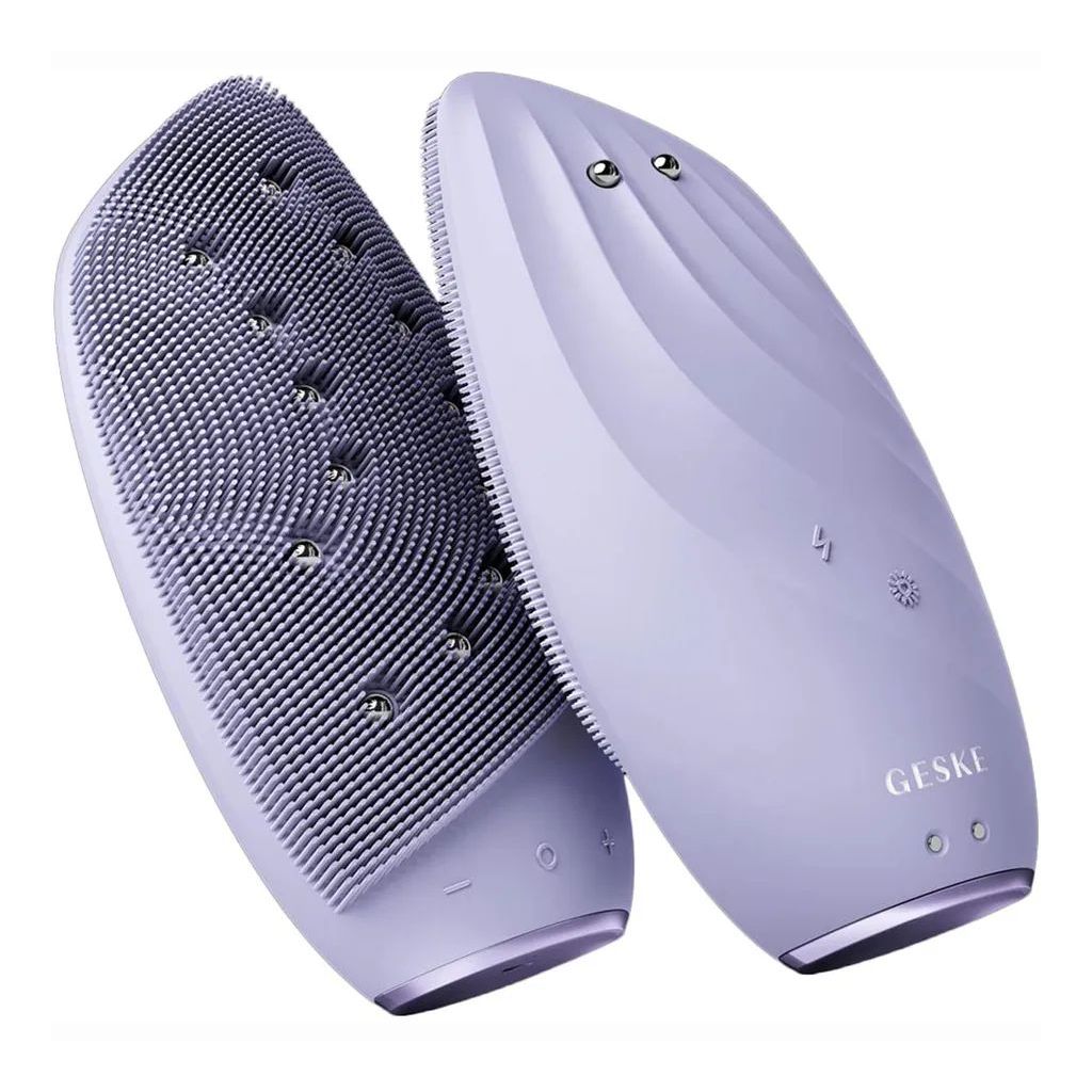 GESKE Sonic Thermo Facial Brush & Face lifter 8-in-1 - Purple