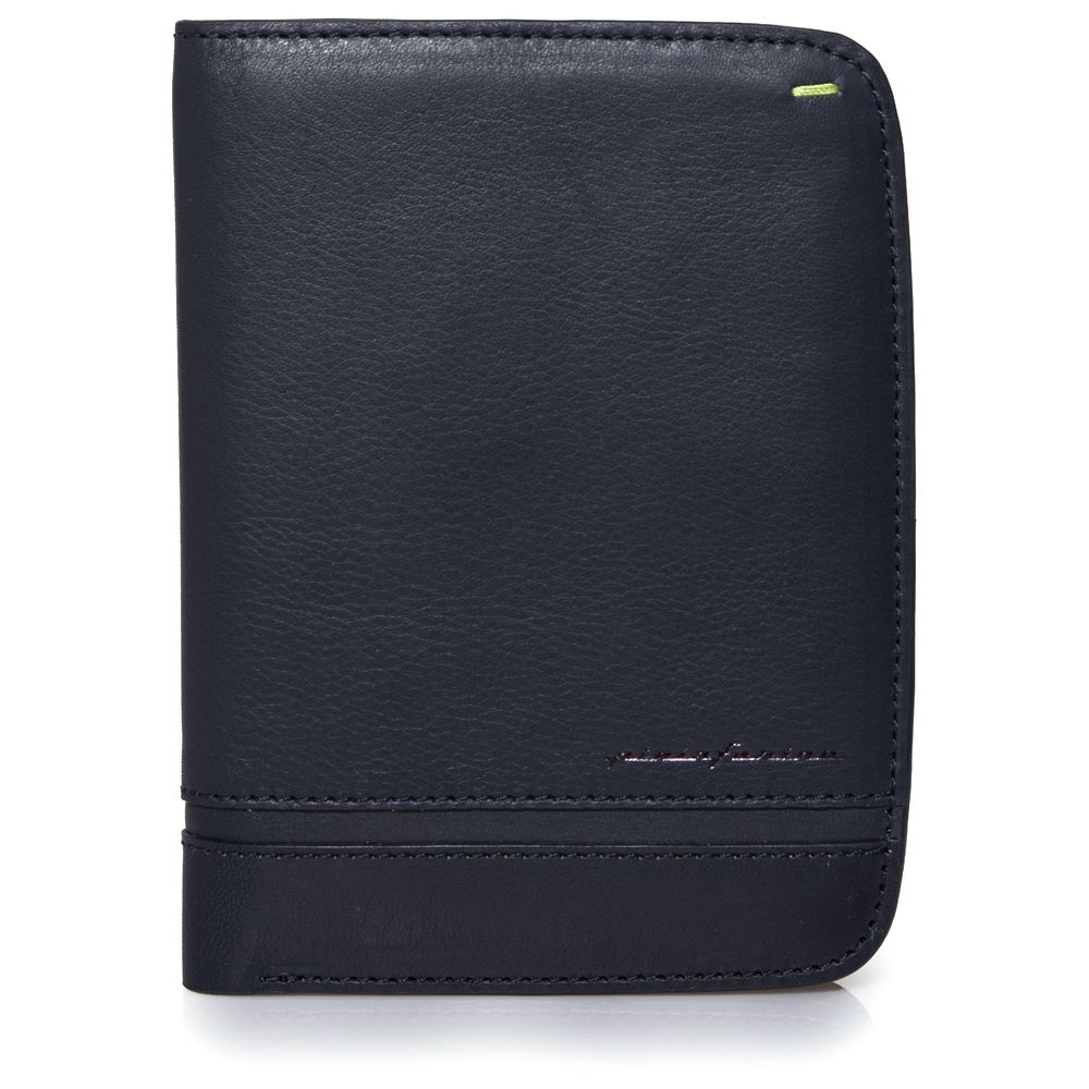 Pininfarina Segno Folio Passport Case Blue Passport Holder