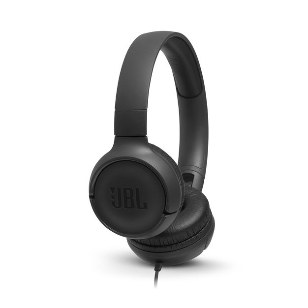 JBL Tune 500 Black Wired On-Ear Headphones