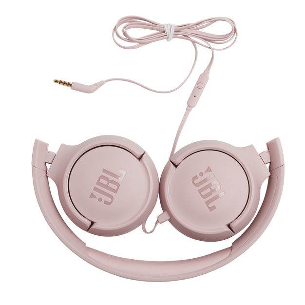 JBL Tune 500 Pink Wired On-Ear Headphones