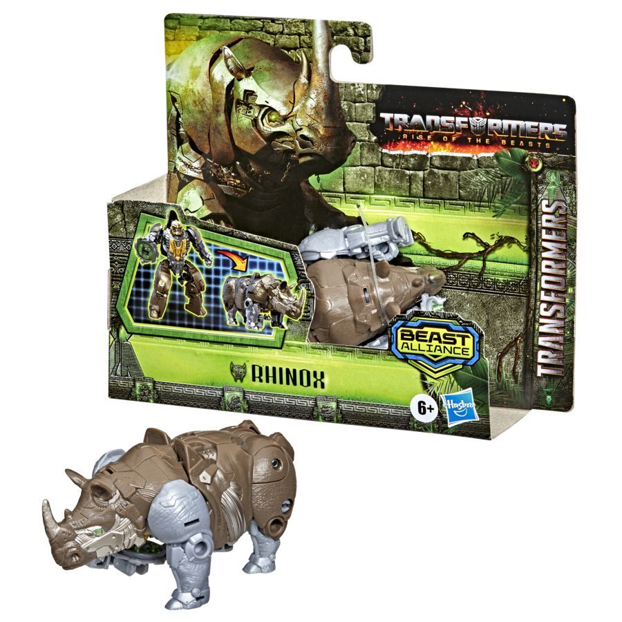 Hasbro Transformers Rise of the Beasts - Beast Alliance Rhinox Battle Charger 4.5-Inch Action Figure F4606