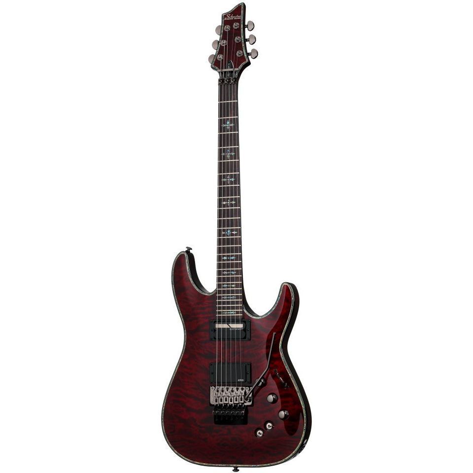 Schecter 1826 Electric Guitar Hellraiser C-1 FR Sustainiac - Black Cherry (BCH)