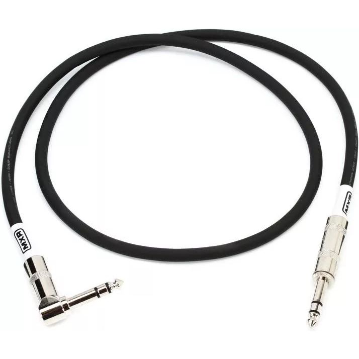 Jim Dunlop DCIST3R MXR Stereo Cable TRS Male to Right Angle TRS Male - 3 foot