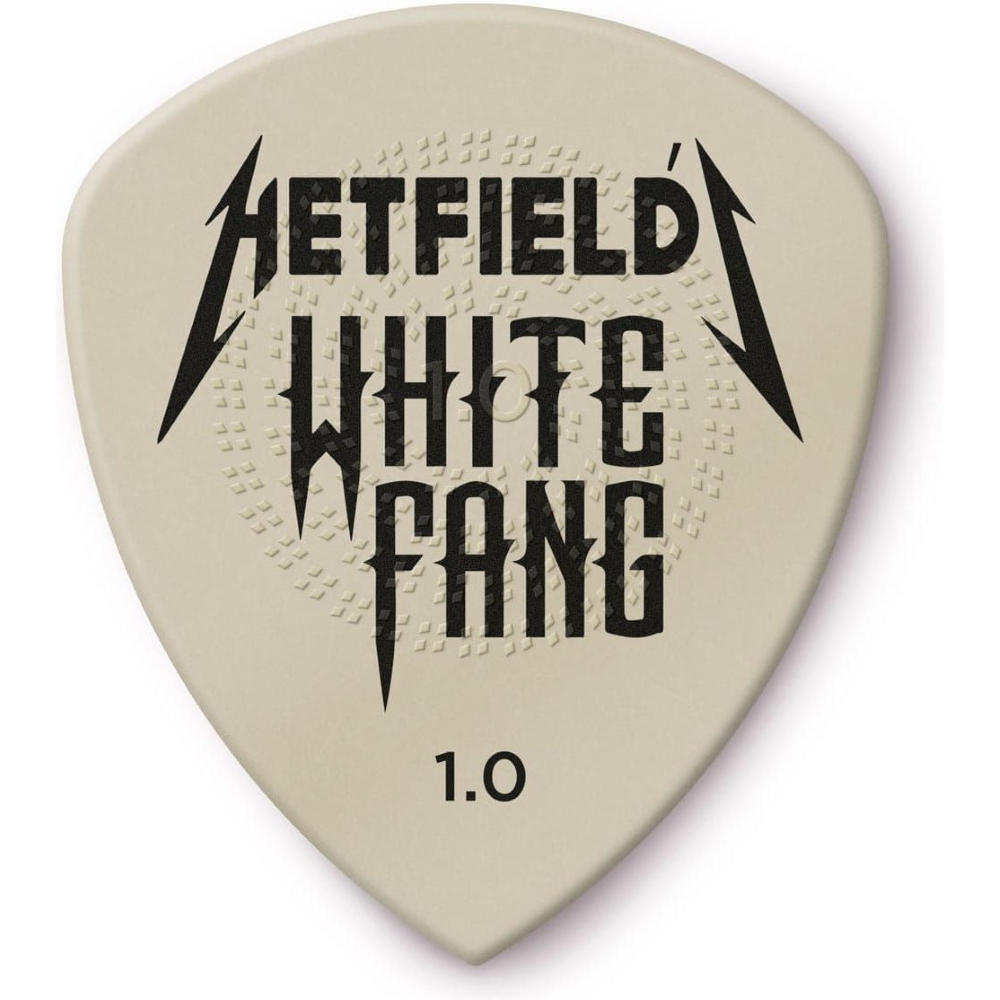 Jim Dunlop PH122P100 James Hetfield White Fang Custom Pick 1.00mm - 6 Picks