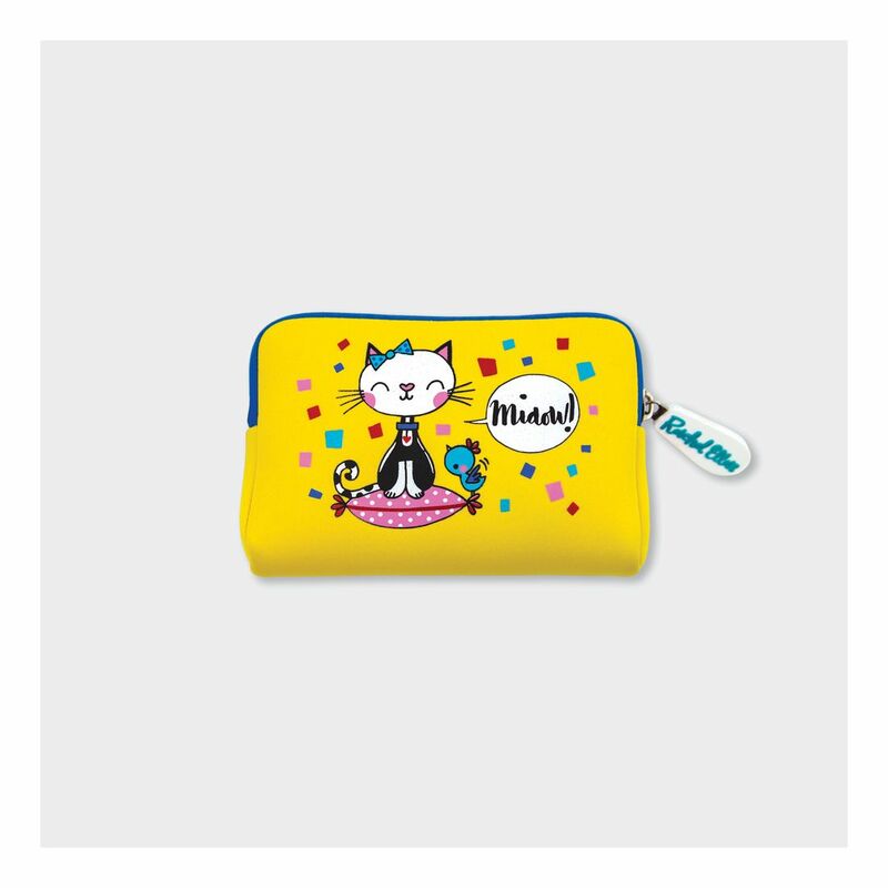 Rachel Ellen Designs Neoprene Purse Miaow/Cat Rachel Ellen Designs Neoprene Purse Miaow/Cat