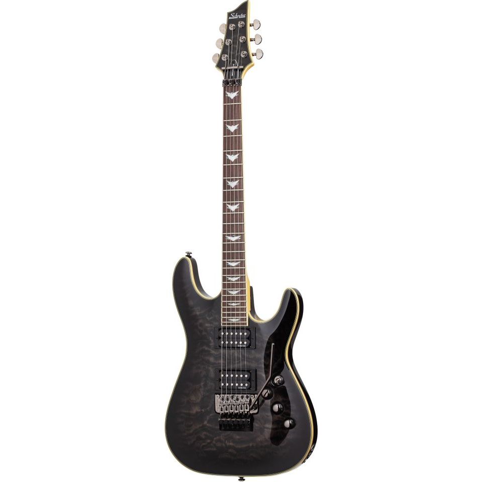 Schecter 2027 Electric Guitar Omen Extreme-FR - See-Thru Black (STBLK)