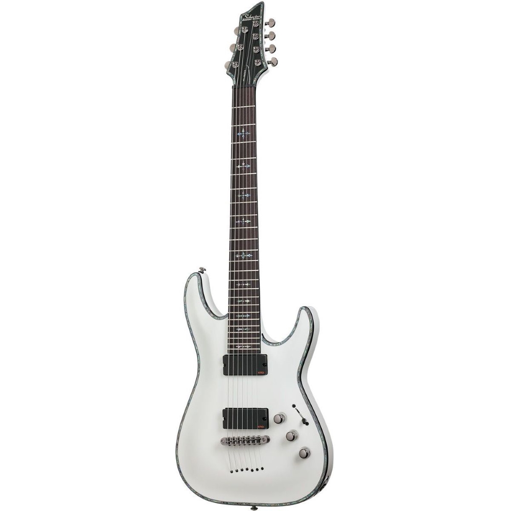 Schecter 1810 Electric Guitar Hellraiser C-7 - Gloss White (WHT)