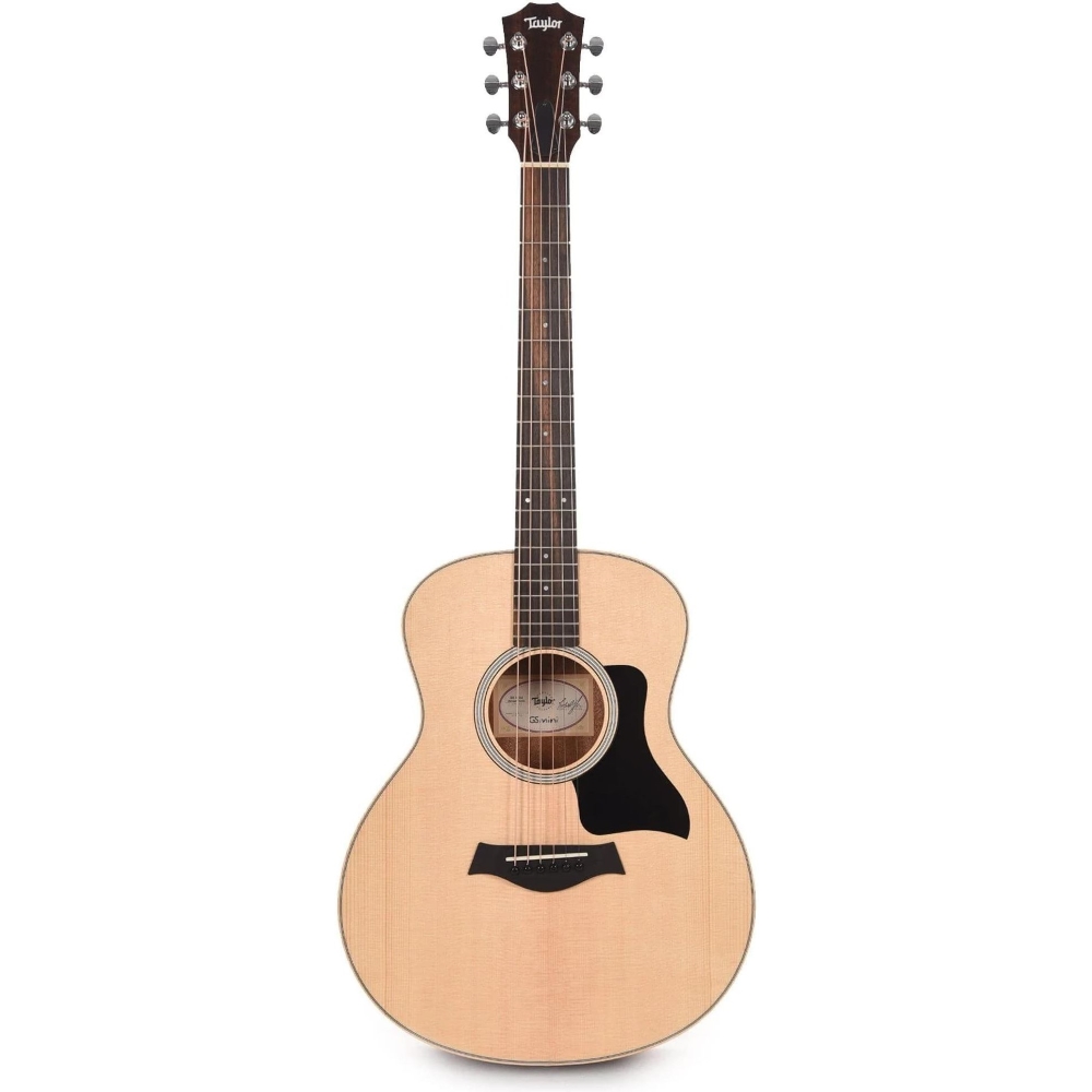 Taylor GS Mini Rosewood Acoustic Guitar - Natural with Black Pickguard - Includes Mini Hard Bag