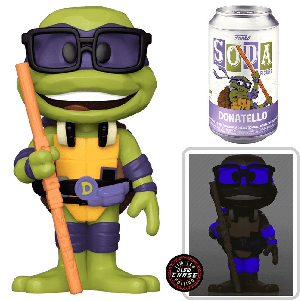 Funko Vinyl Soda Teenage Mutant Ninja Turtle Donatello 4-Inch Vinyl Figure (With Chase*)