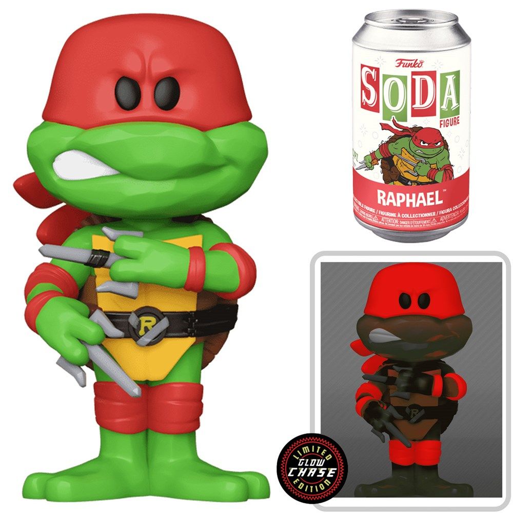 Funko Vinyl Soda Teenage Mutant Ninja Turtle Raphael 4-Inch Vinyl Figure (With Chase*)