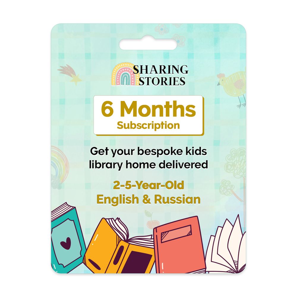 Sharing Stories - 6 Months Kids Books Subscription - English & Russian (2 to 5 Years)