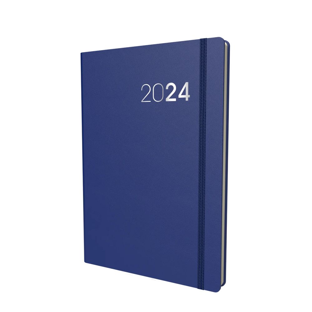 Collins Debden Legacy Calendar Year 2024 A5 Day-To-Page Diary (With Appointments) - Blue
