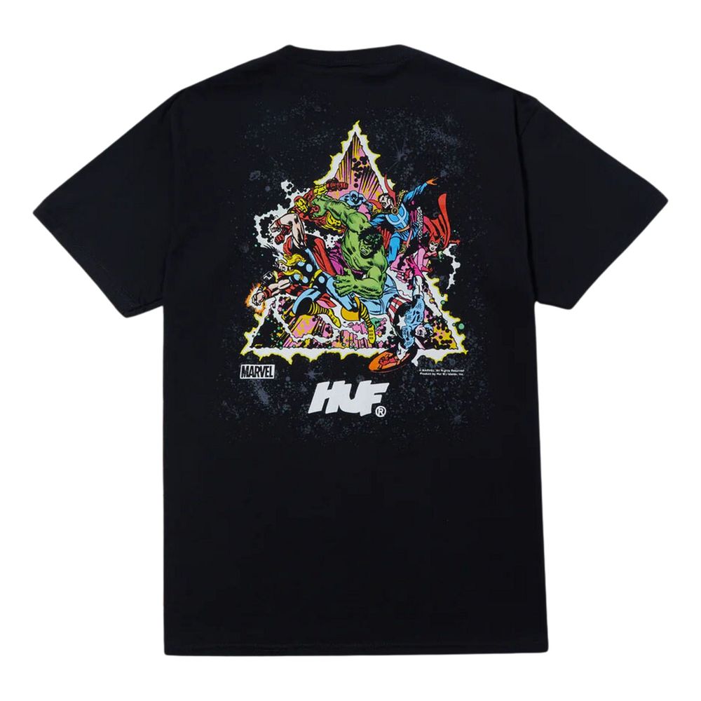 HUF x Avengers Cosmic Assemblage Short Sleeved T-Shirt - Black - S