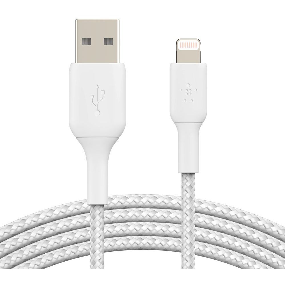 Belkin BoostCharge Lightning Braided Cable 2M White