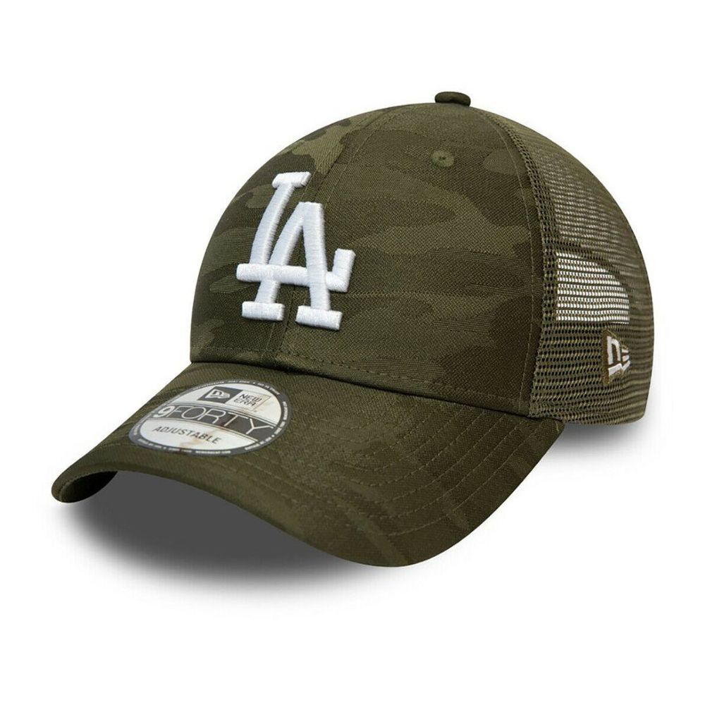 New Era Home Field Trucker Cap Los Angeles Dodgers Green