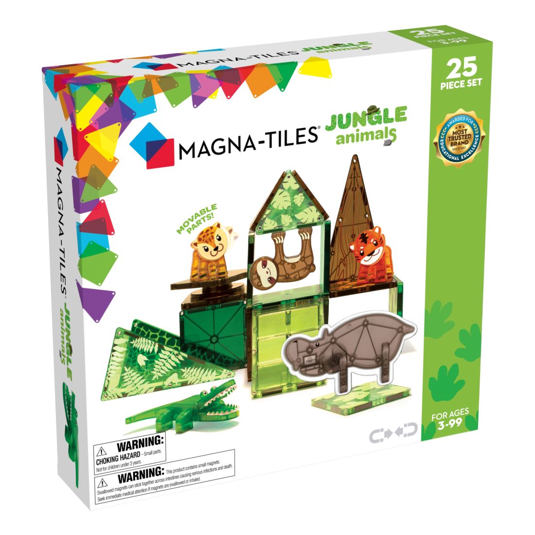 Magna-Tiles Jungle Animals 25-Piece Set