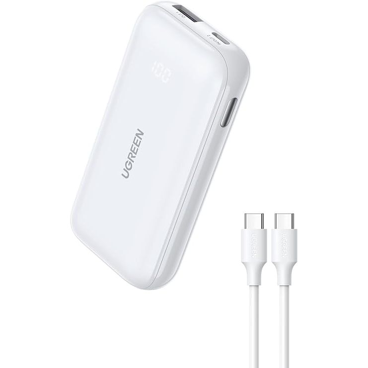 Ugreen 10000Mah Two-Way Fast Charging Power Bank - White