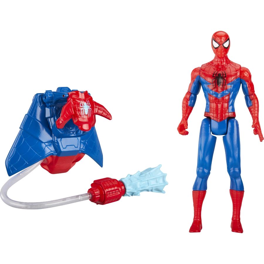 Hasbro Marvel Spider-Man 4-Inch Deluxe Water Webs Classic Spider-Man Action Figure F8294