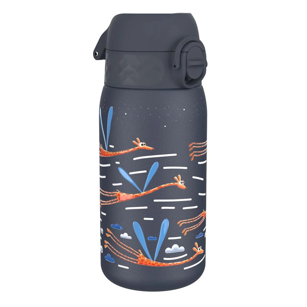 ION8 Leak Proof Stainless Steel Water Bottle 400 ml (13oz) - Giraffe