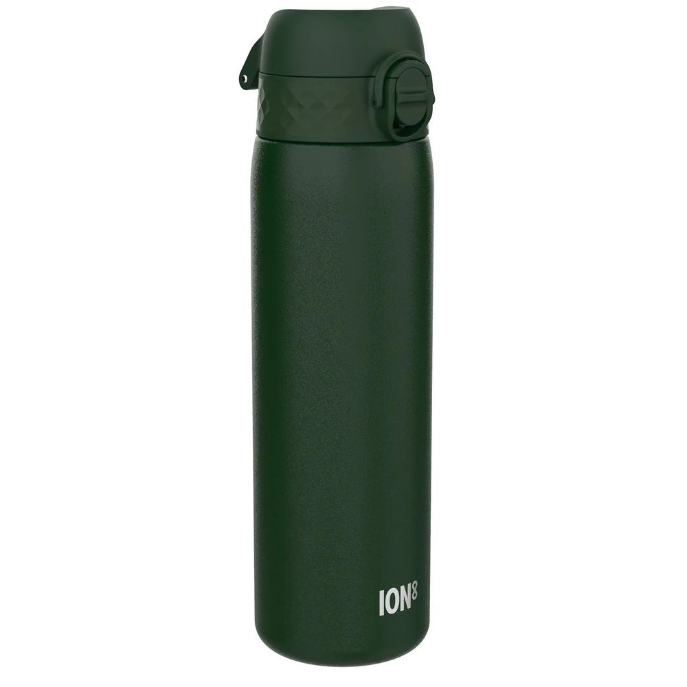 ION8 Leak Proof Stainless Steel Slim Water Bottle 600 ml (20oz) - Dark Green