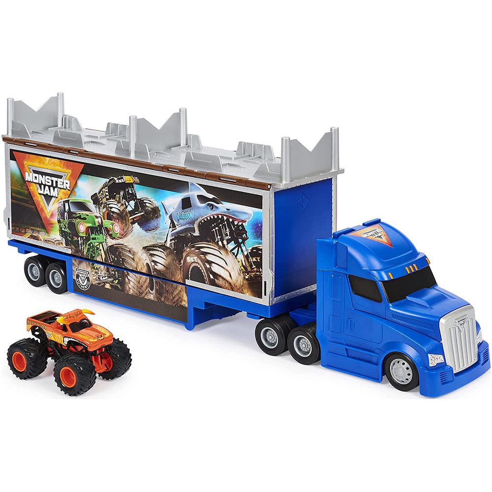 Monster Jam 164 Hauler Playset