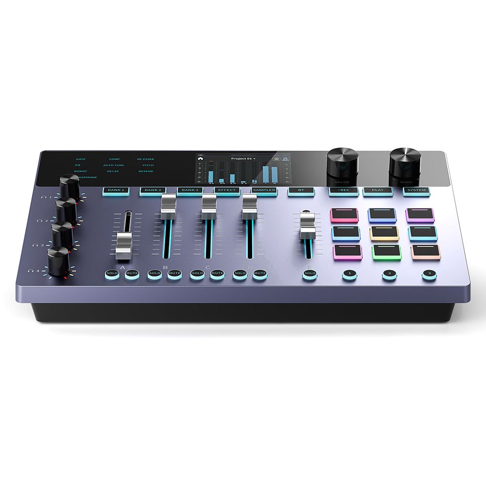 Donner PC-02 Integrated Podcaster Audio Mixer - Black