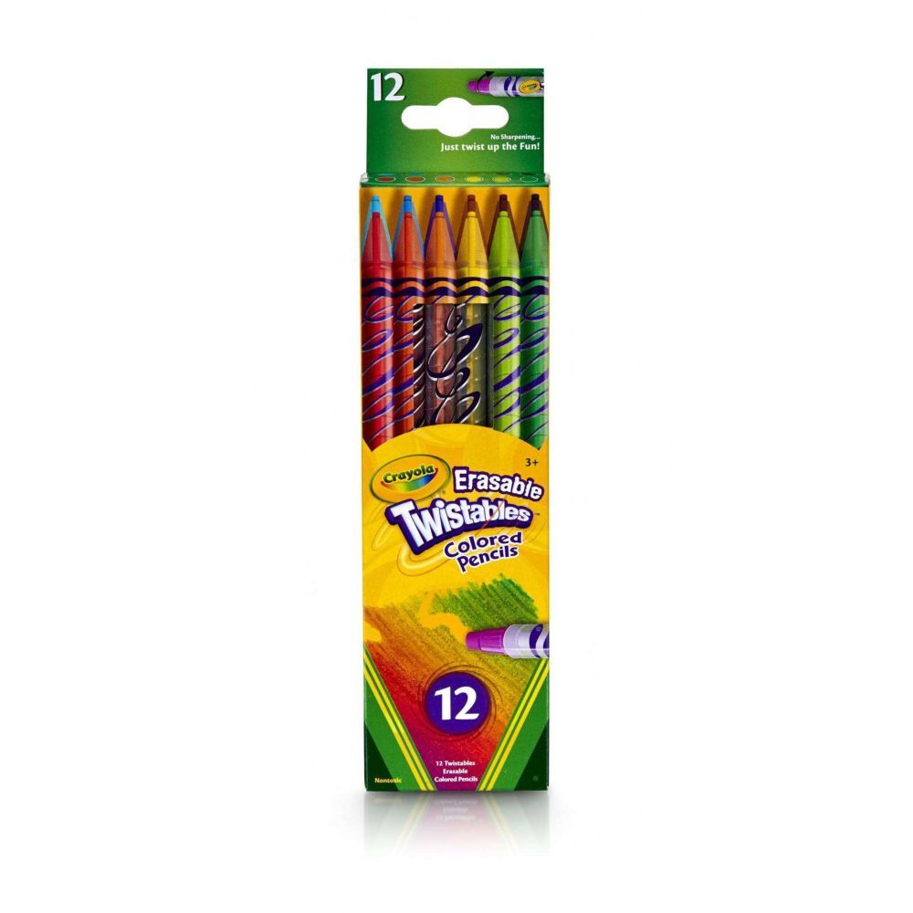 Crayola Twistables Erasable Colored Pencils (Set of 12)