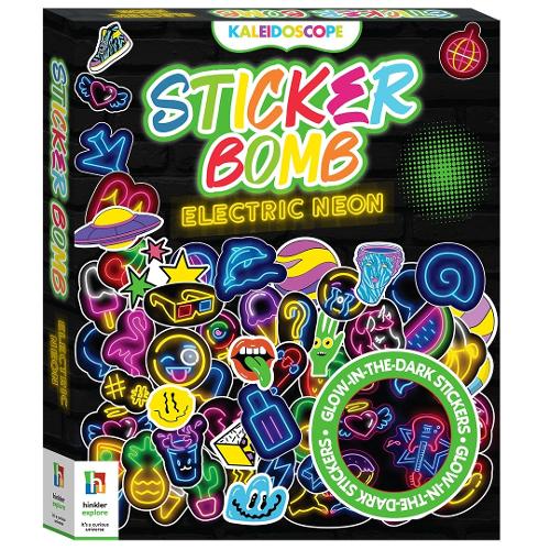 Kaleidoscope Sticker Bomb Electric Neon