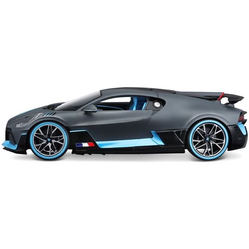 BBurago Bugatto Divo 1.18 Scale Model Car - Matt Grey/Blue or Red/Black (Assortment - Includes 1)