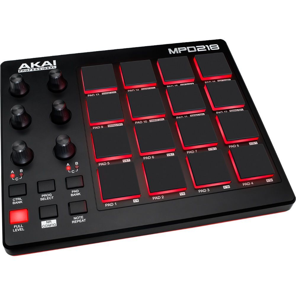 Akai MPD-218 Midi Pad Controller with 16 MPC Pads