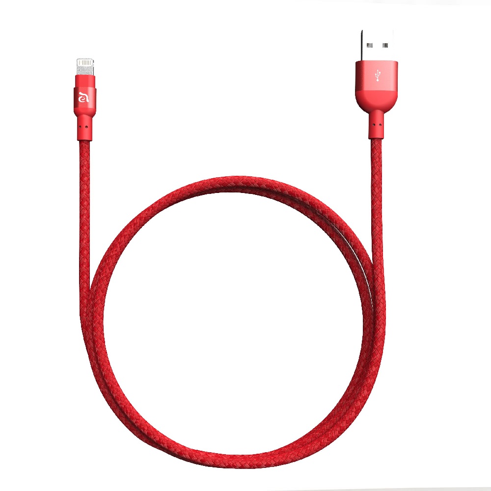 Adam Elements Peak II Red MFI Lightning Cable 1.2m